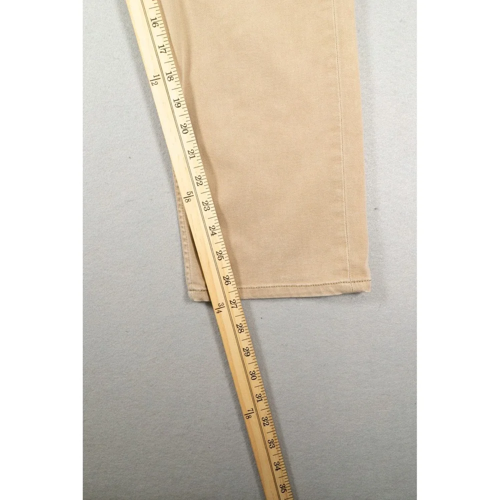 Paige Federal Slim Straight Leg Pants Mens 34 Tan Khaki Transcend Denim Chino - Picture 8 of 12